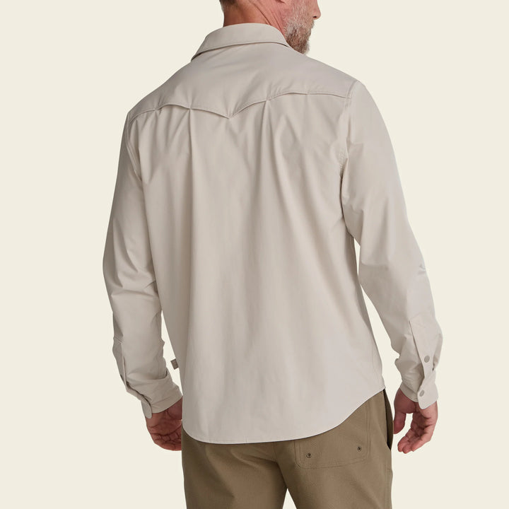 Emerger Tech Long Sleeve Button Down - Chalk