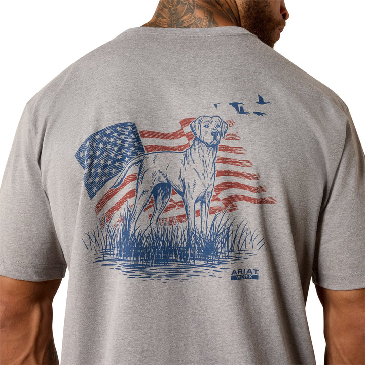Rebar Cotton Strong Dawg T-Shirt - Heather Grey