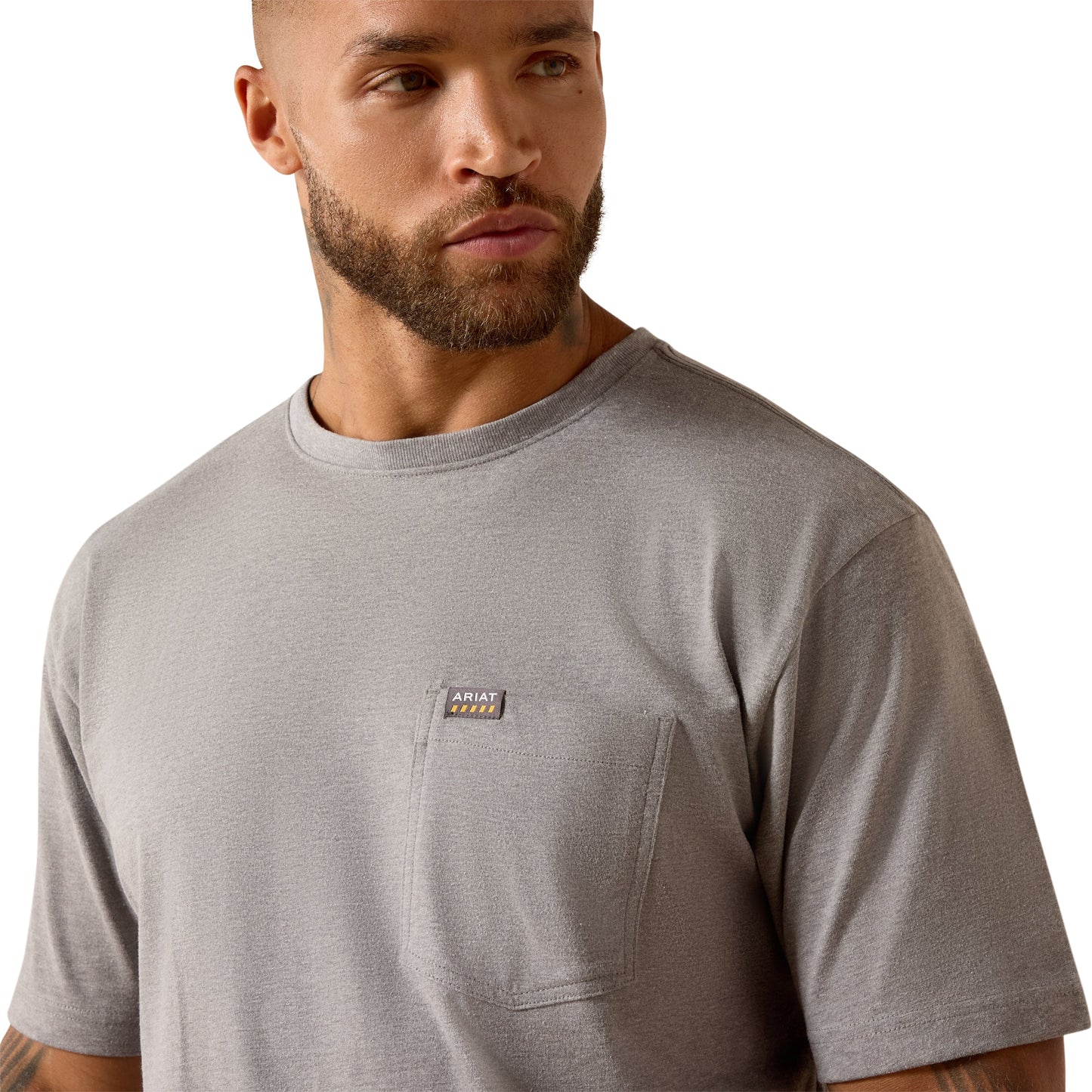 Rebar Cotton Strong Dawg T-Shirt - Heather Grey