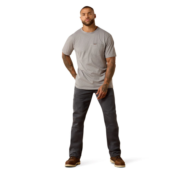 Rebar Cotton Strong Dawg T-Shirt - Heather Grey