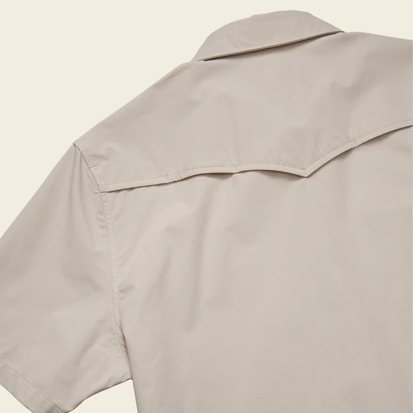 Emerger Tech SS Button Up Shirt - Chalk