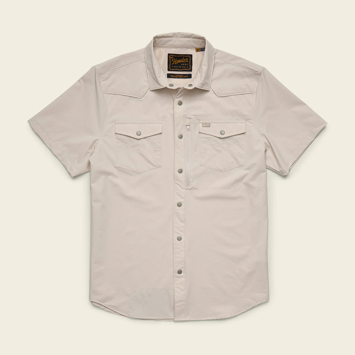 Emerger Tech SS Button Up Shirt - Chalk