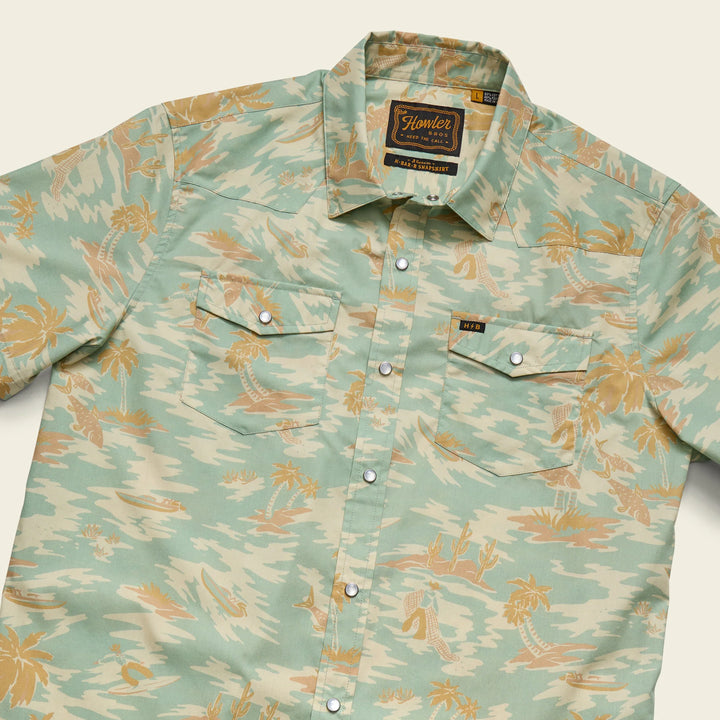 H Bar B Snapshirt - Dreamland - Seafoam