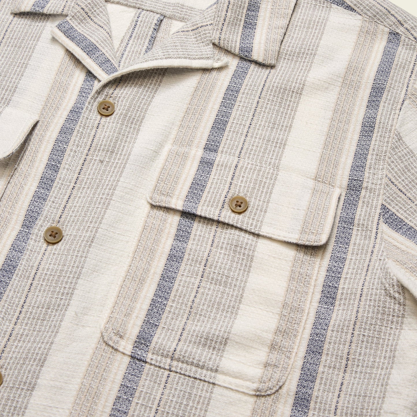 Shores Club Shirt - Old Bill Stripe - Limestone