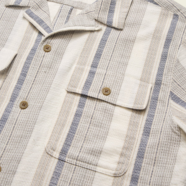 Shores Club Shirt - Old Bill Stripe - Limestone