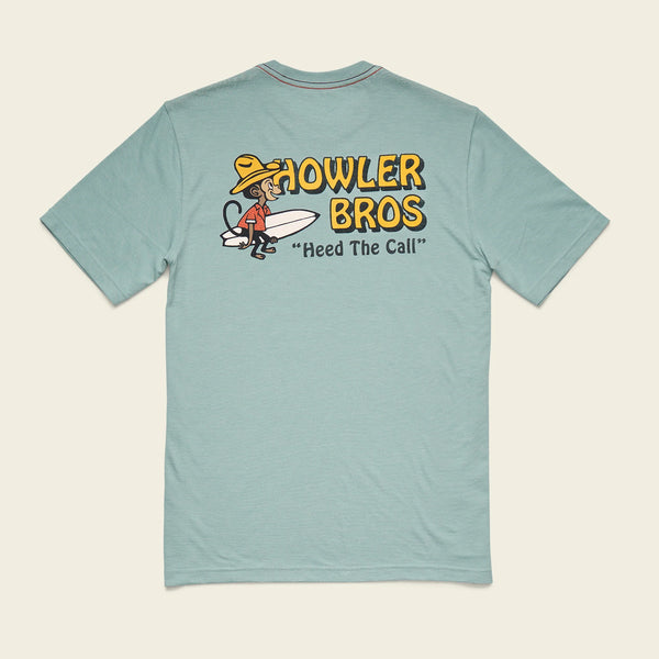 El Monito Surfs T-Shirt - Riviera Blue