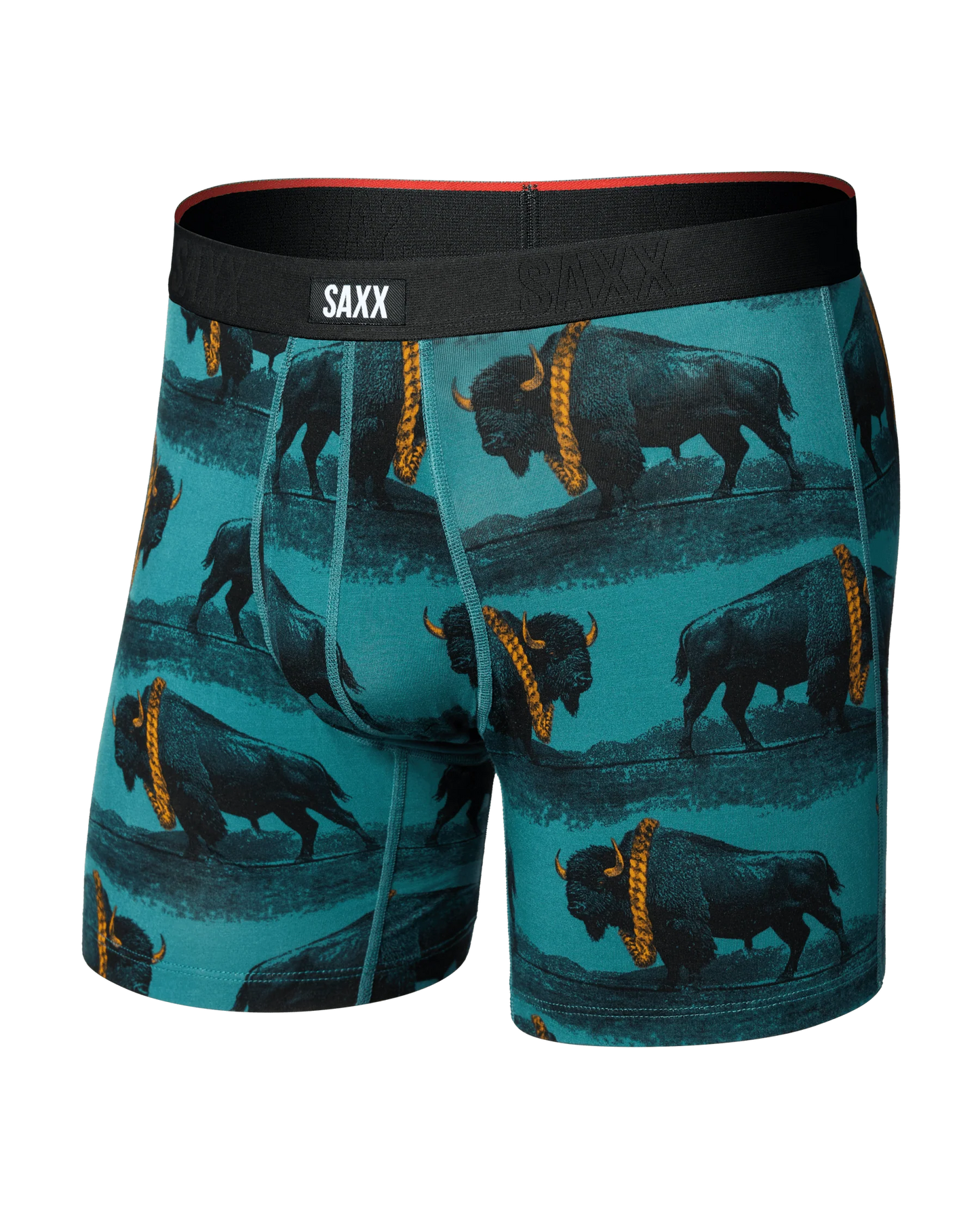 Vibe Xtra Soft Comfort Everyday Boxer Brief 6" - Bison Bling