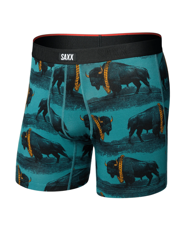 Vibe Xtra Soft Comfort Everyday Boxer Brief 6" - Bison Bling