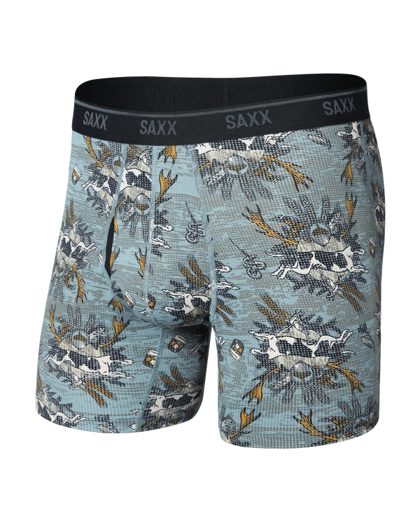 Quest Quick-Dry Mesh Performance Boxer Brief 6" - Hunting Pine