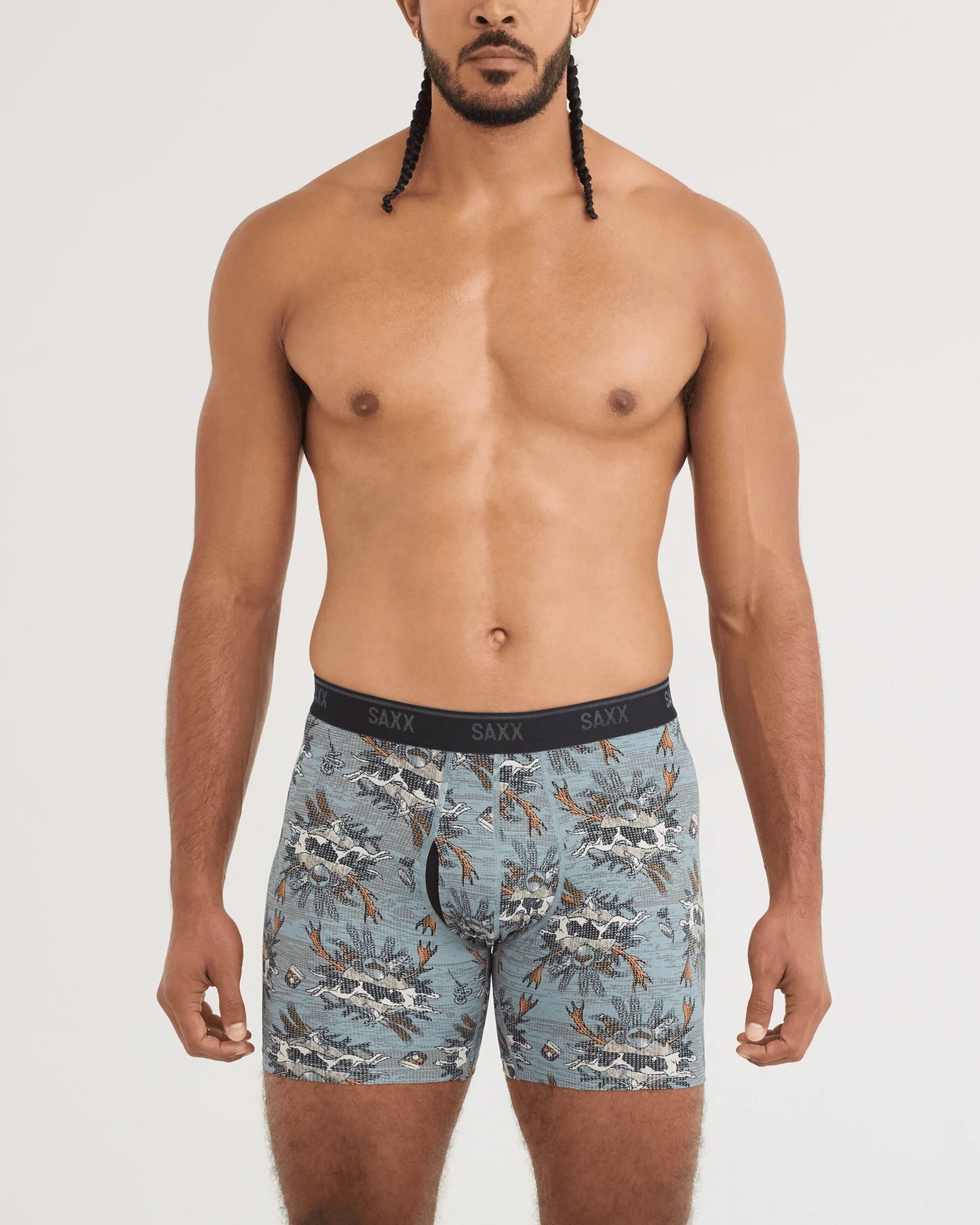Quest Quick-Dry Mesh Performance Boxer Brief 6" - Hunting Pine