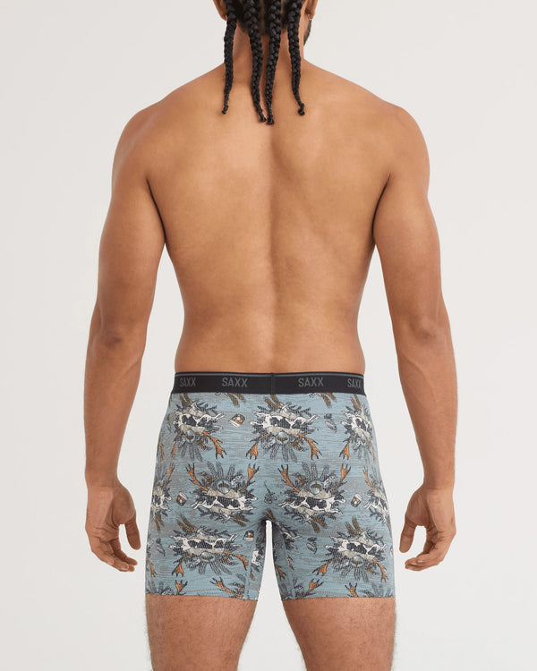 Quest Quick-Dry Mesh Performance Boxer Brief 6" - Hunting Pine