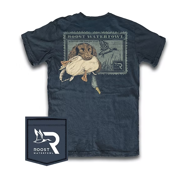 Roost Boykin Stamp SS Tee - Navy
