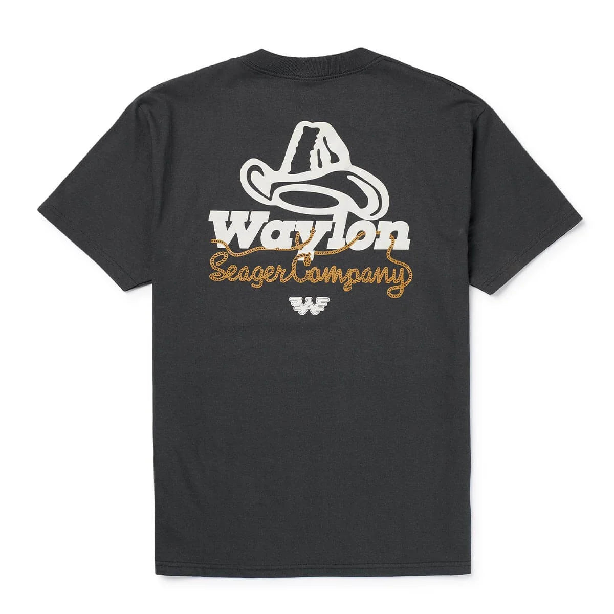 Seager x Waylon Jennings Lasso Lash Premium Tee - Pigment Black