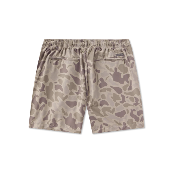 La Costa Lined Swim Trunk - Dark Brown Camo