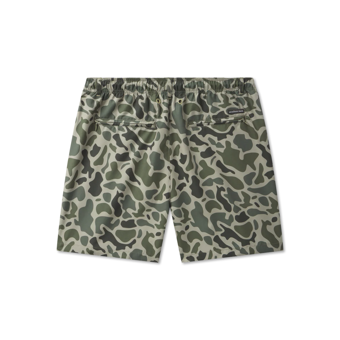 La Costa Lined Swim Trunk - Dark Olive Green Camo