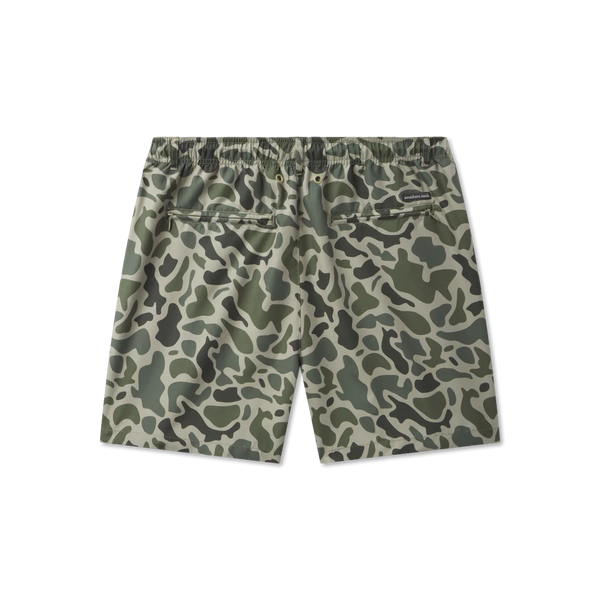 La Costa Lined Swim Trunk - Dark Olive Green Camo