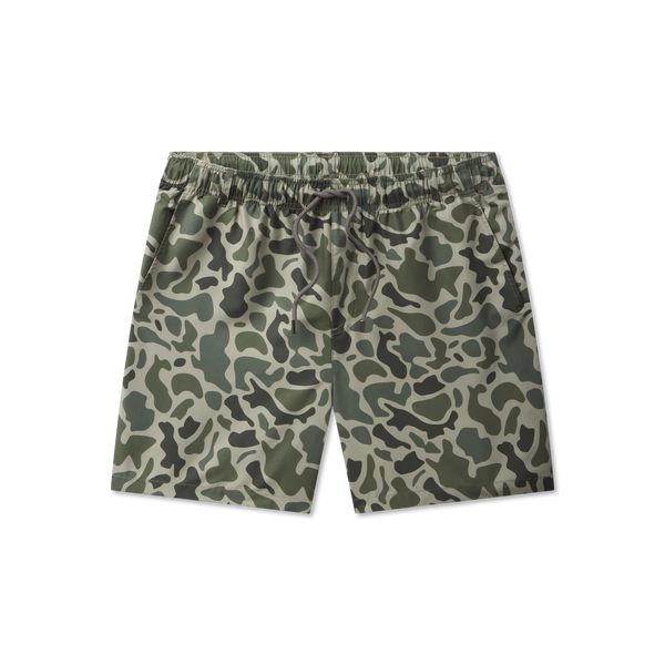 La Costa Lined Swim Trunk - Dark Olive Green Camo