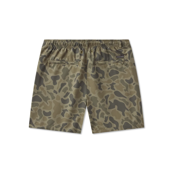La Costa Lined Swim Trunk - Stone Brown Camo