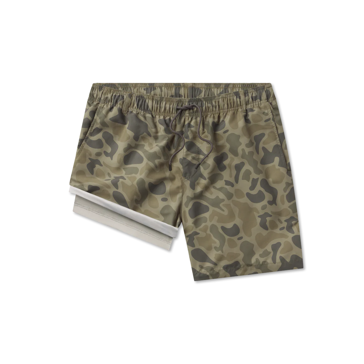 La Costa Lined Swim Trunk - Stone Brown Camo