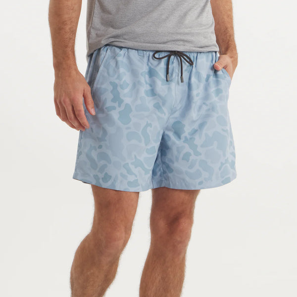 La Costa Lined Swim Trunk - Camo - Washed Slate