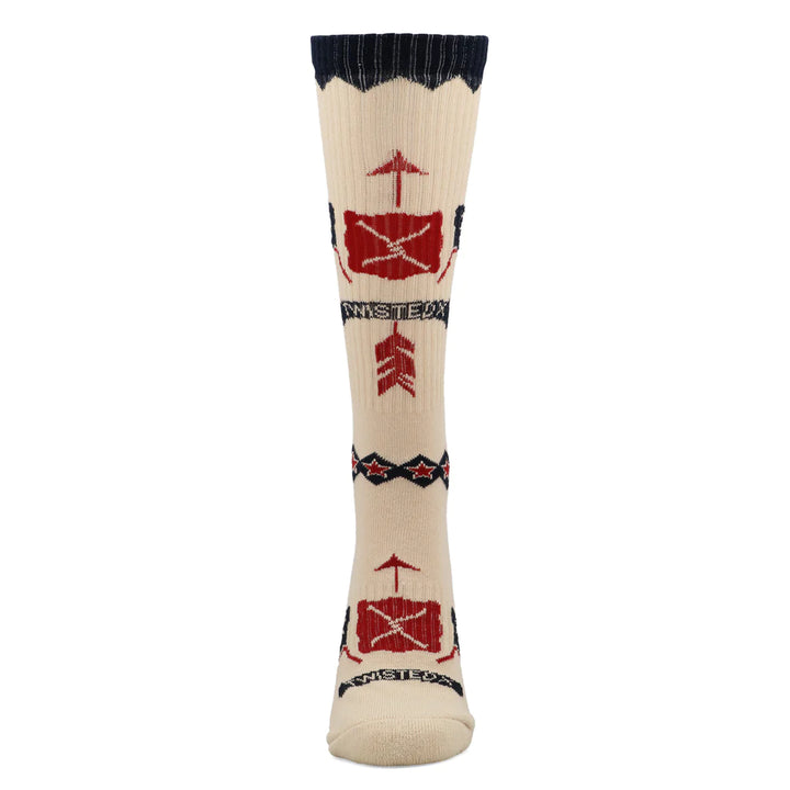 Twisted X Arrow Socks - Bone