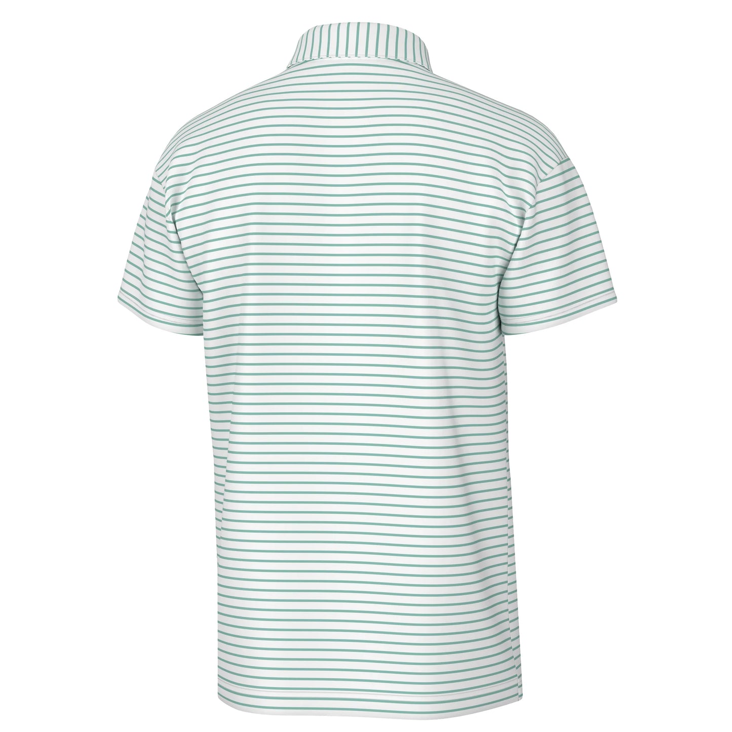 Edisto Polo - Turquoise & White