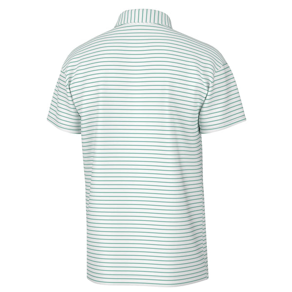 Edisto Polo - Turquoise & White