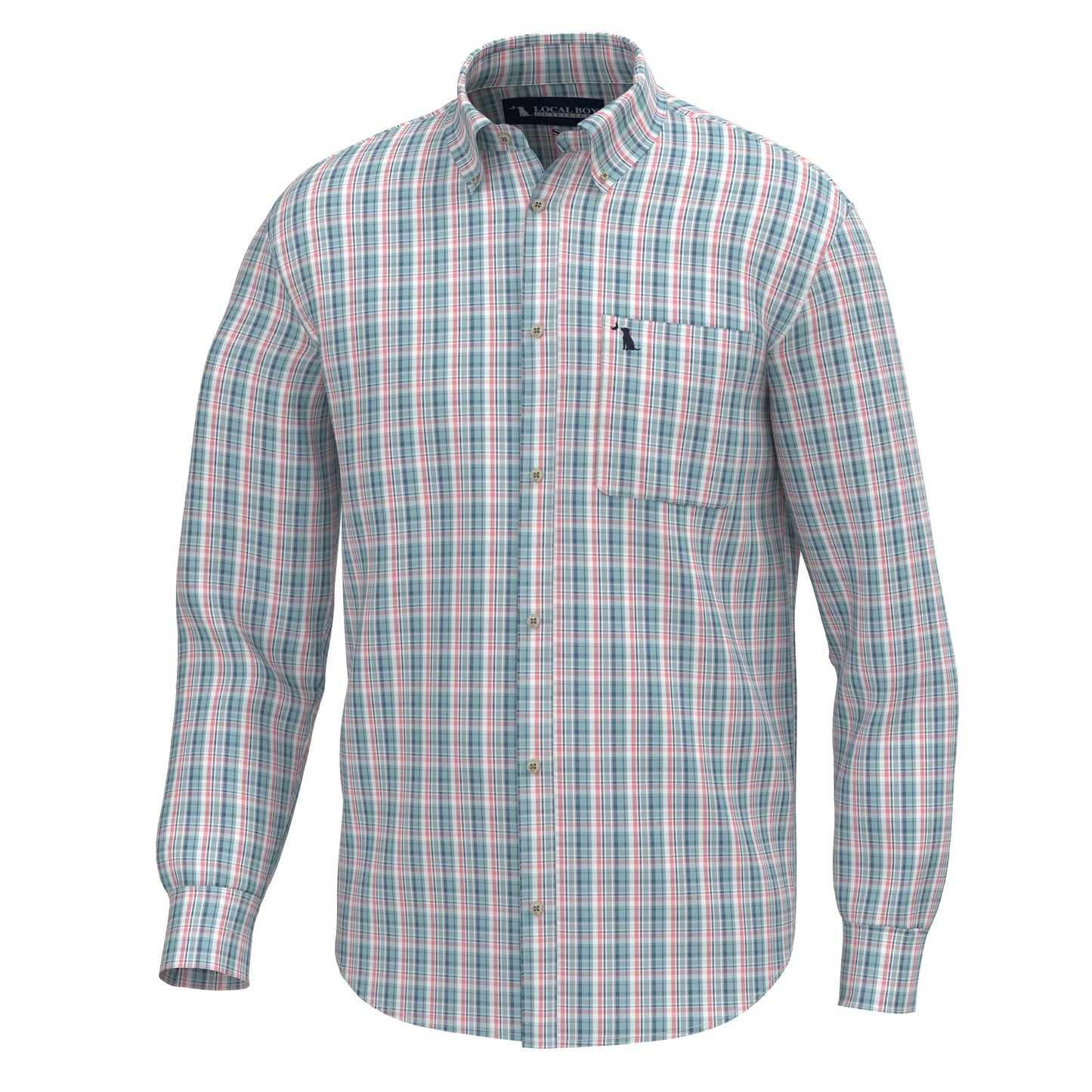 Lee Dress Shirt - Spearmint, Plum & Pink