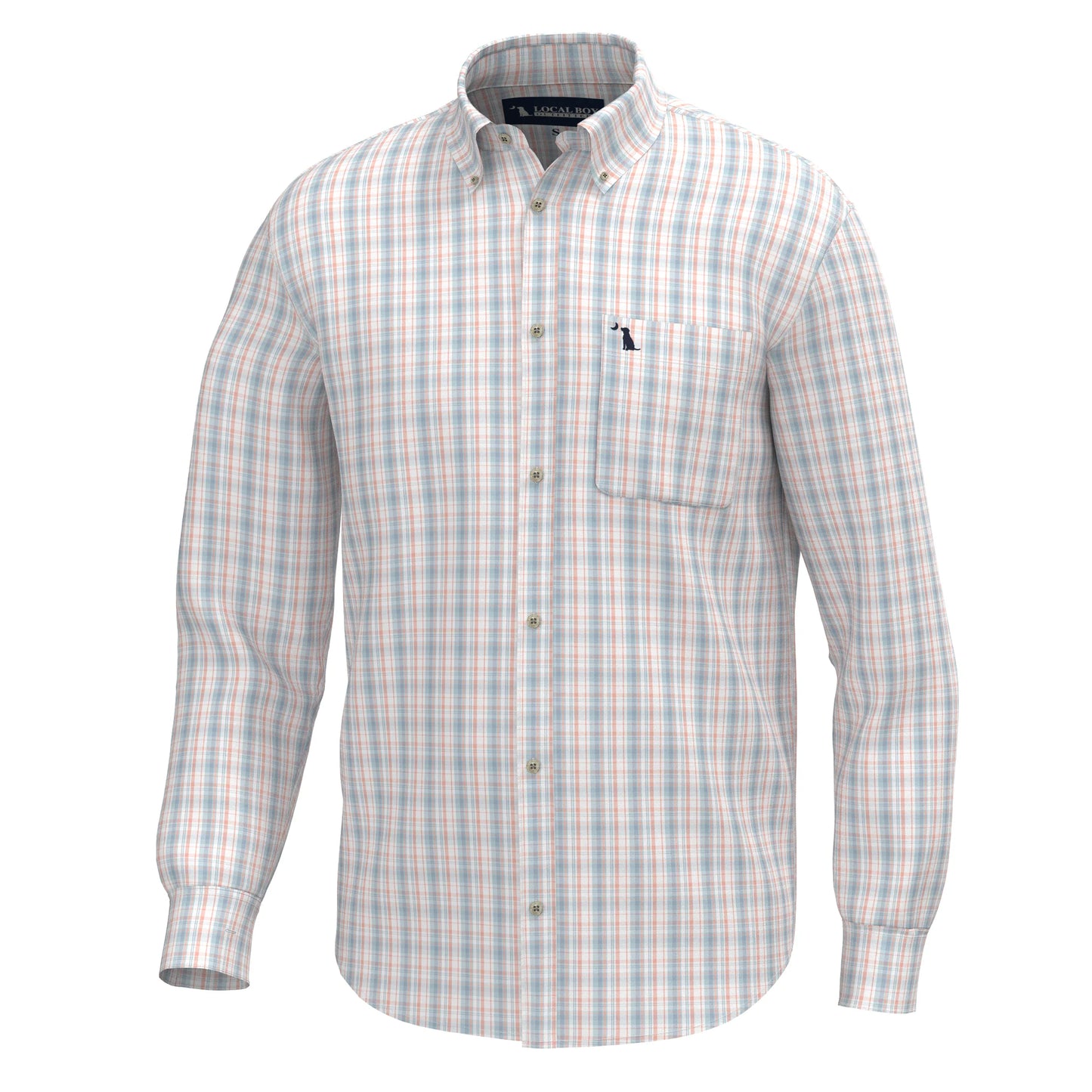 Lee Dress Shirt - Lavender/Light Blue/Salmon