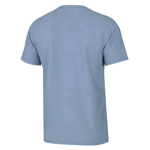 Heather Blend Crew Tee - Sky Blue/Cool Oak Camo