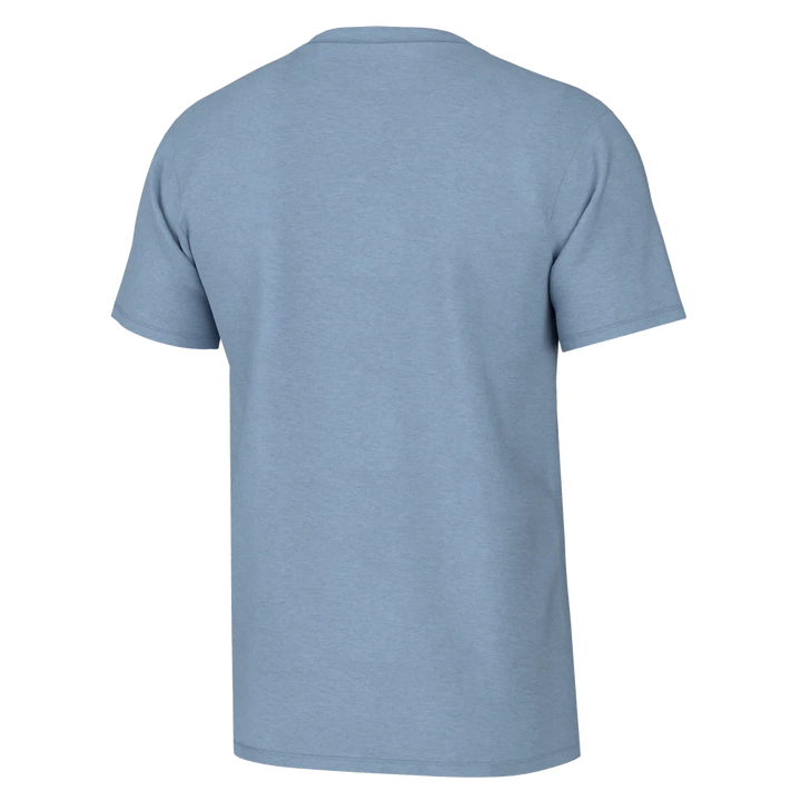 Heather Blend Crew Tee - Sky Blue/Cool Oak Camo