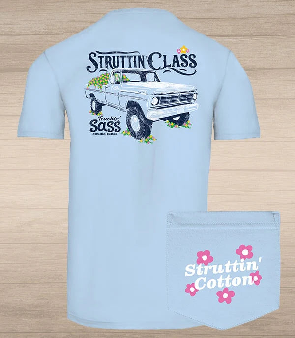 Class & Sass Tee - Blue Sky
