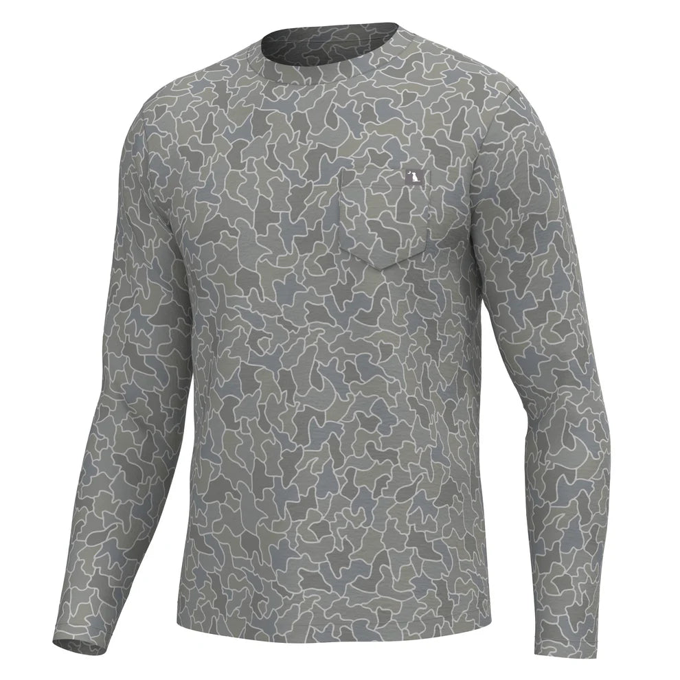 L/S Heather Blend Crew - Cobblestone Gray