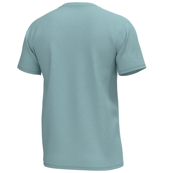 S/S Heather Blend Crew - Dark Mint/Blue Dog & Moon Camo
