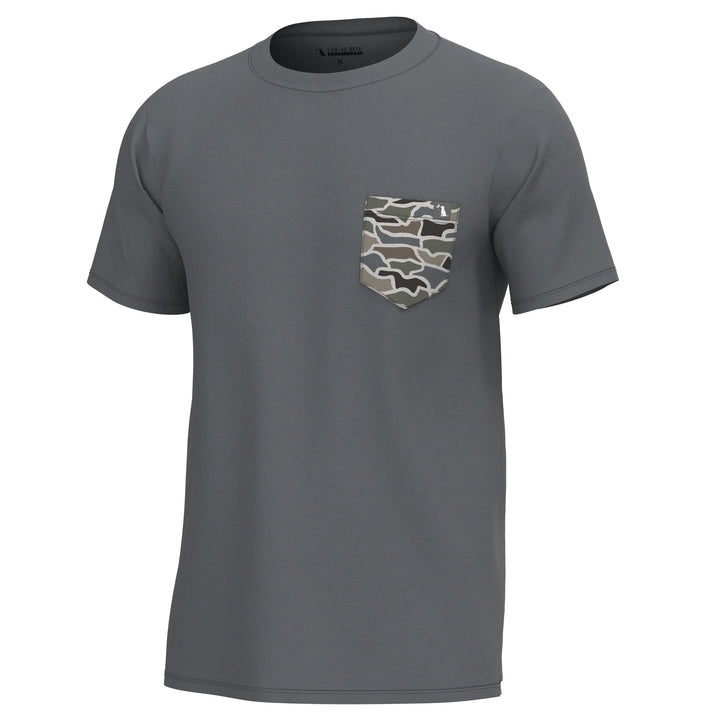 Youth S/S Heather Blend Crew - Graphite & Cool Oak LCF