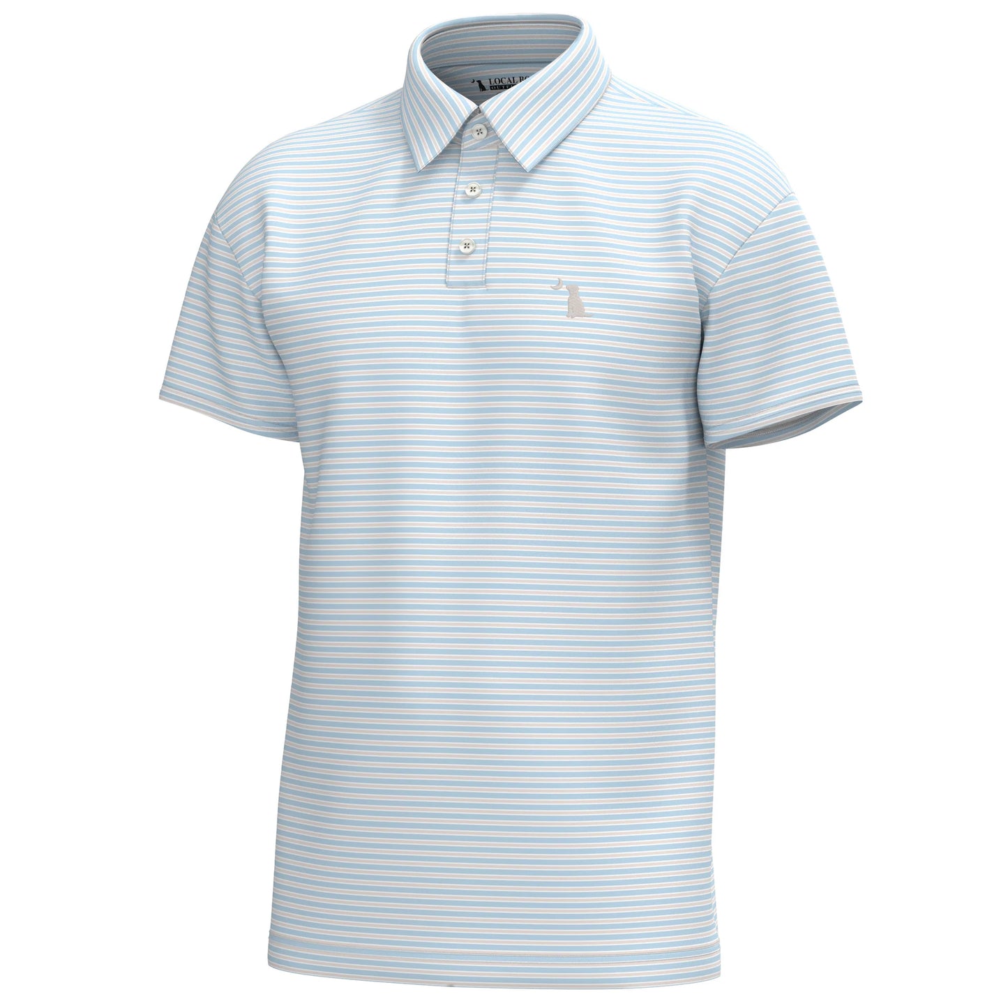 Surfside Polo - Ice Blue & Light Sand