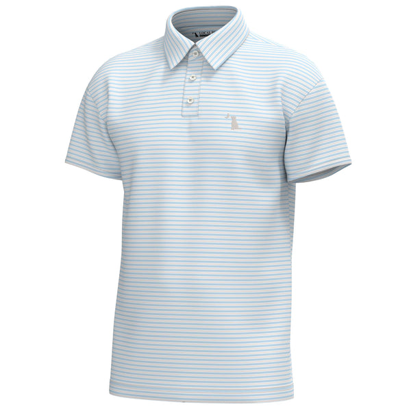 Surfside Polo - Ice Blue & Light Sand