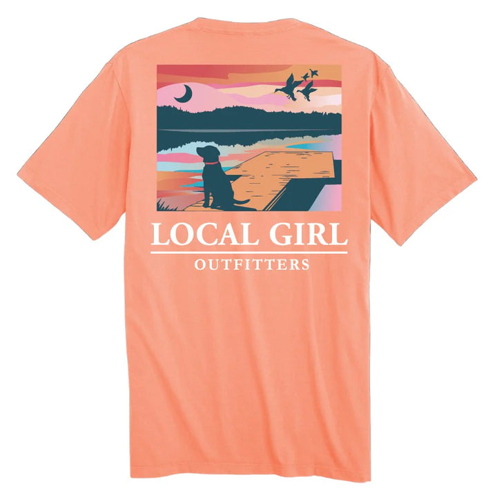 LG Lab on Dock SS Tee - Neon Cantaloupe