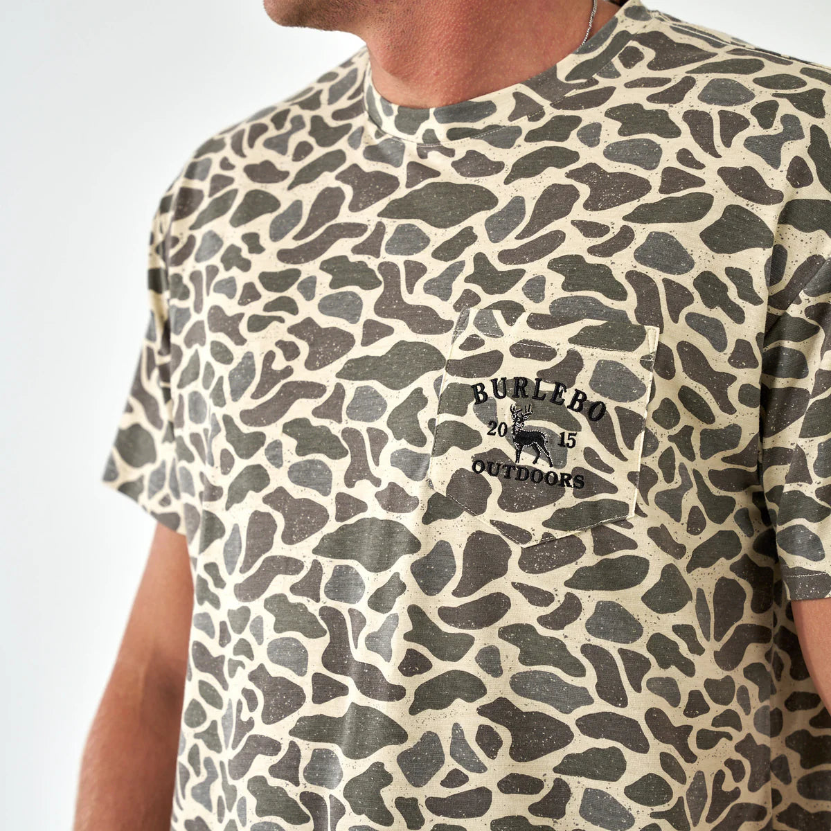 Short Sleeve Pocket Tee - Classic Deer Camo
