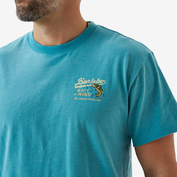 SS Tee - Bait and Rigs - Cyan