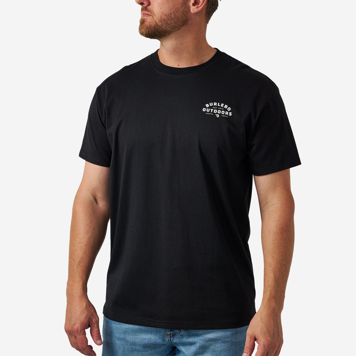 Short Sleeve Tee - BURLEBO Outdoors Logo - Black