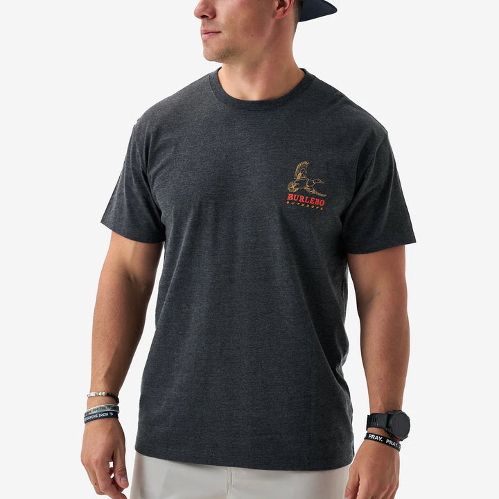 SS Tee - Duck Wild - Heather Black