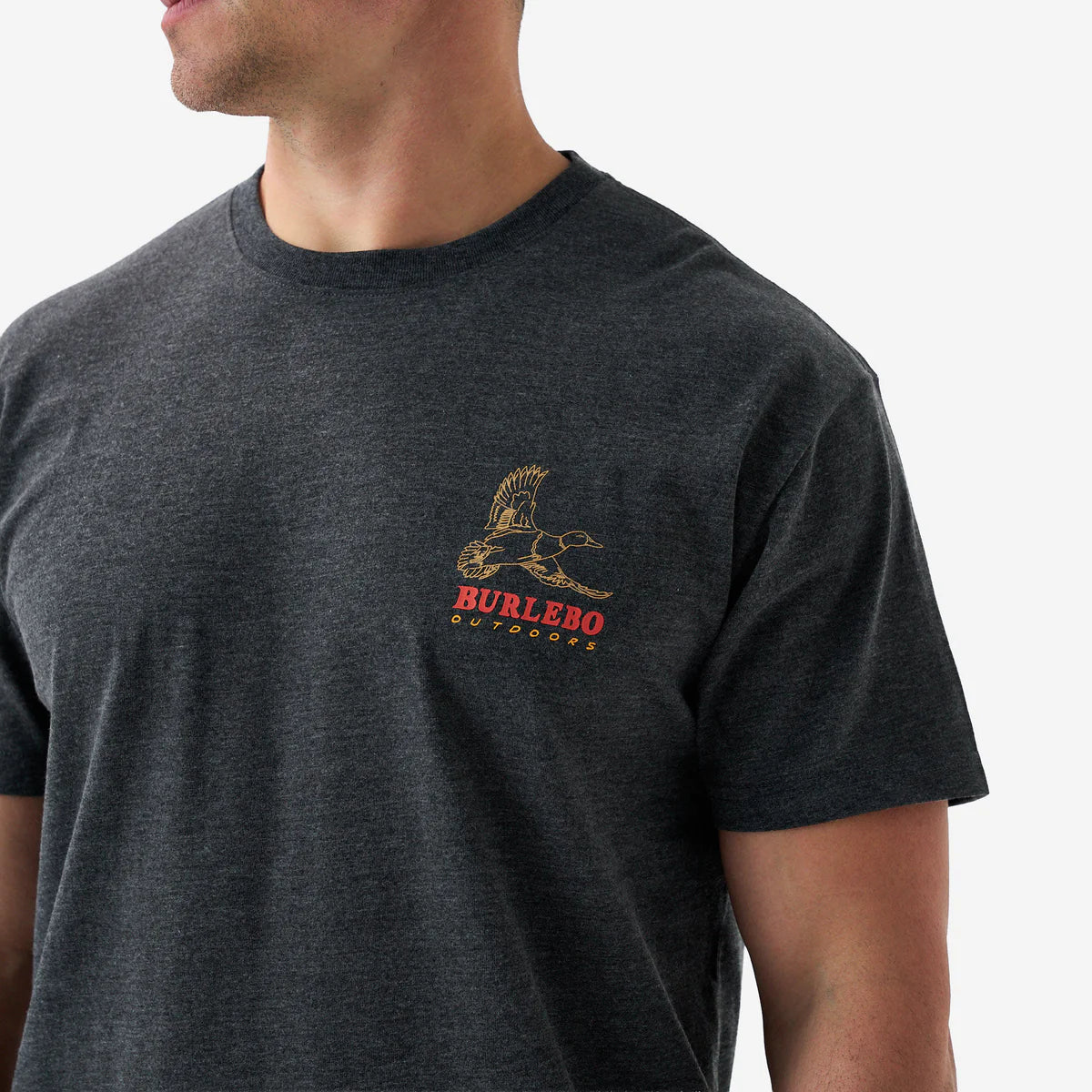 SS Tee - Duck Wild - Heather Black