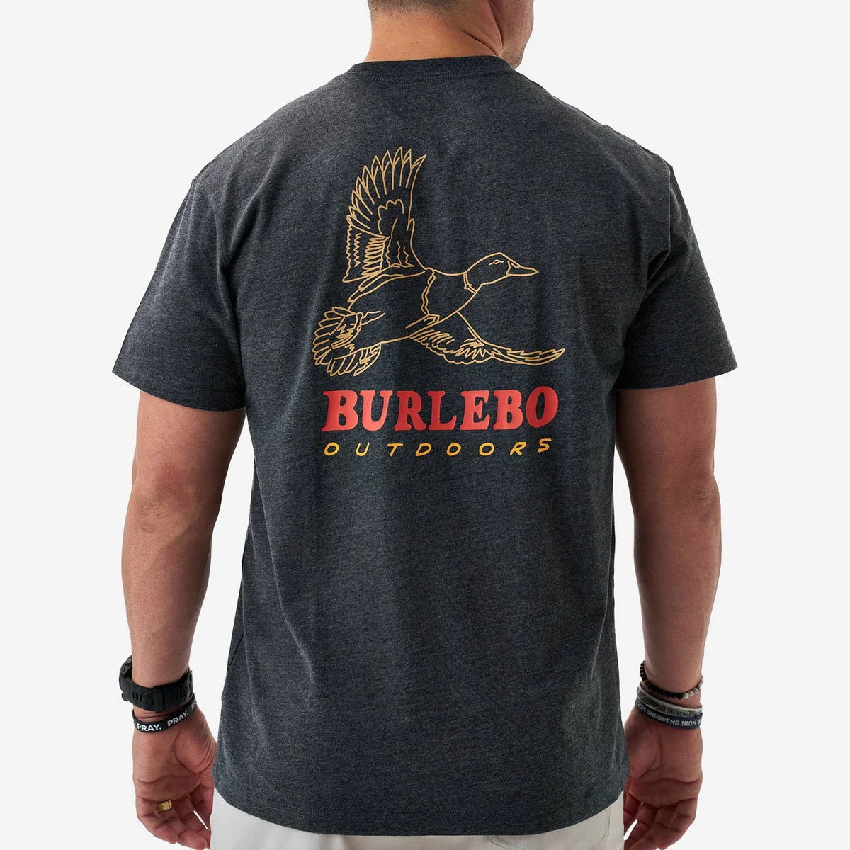 SS Tee - Duck Wild - Heather Black