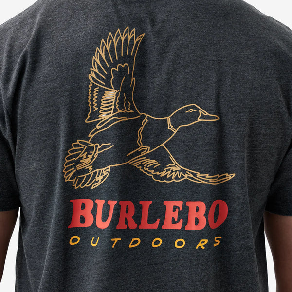 SS Tee - Duck Wild - Heather Black