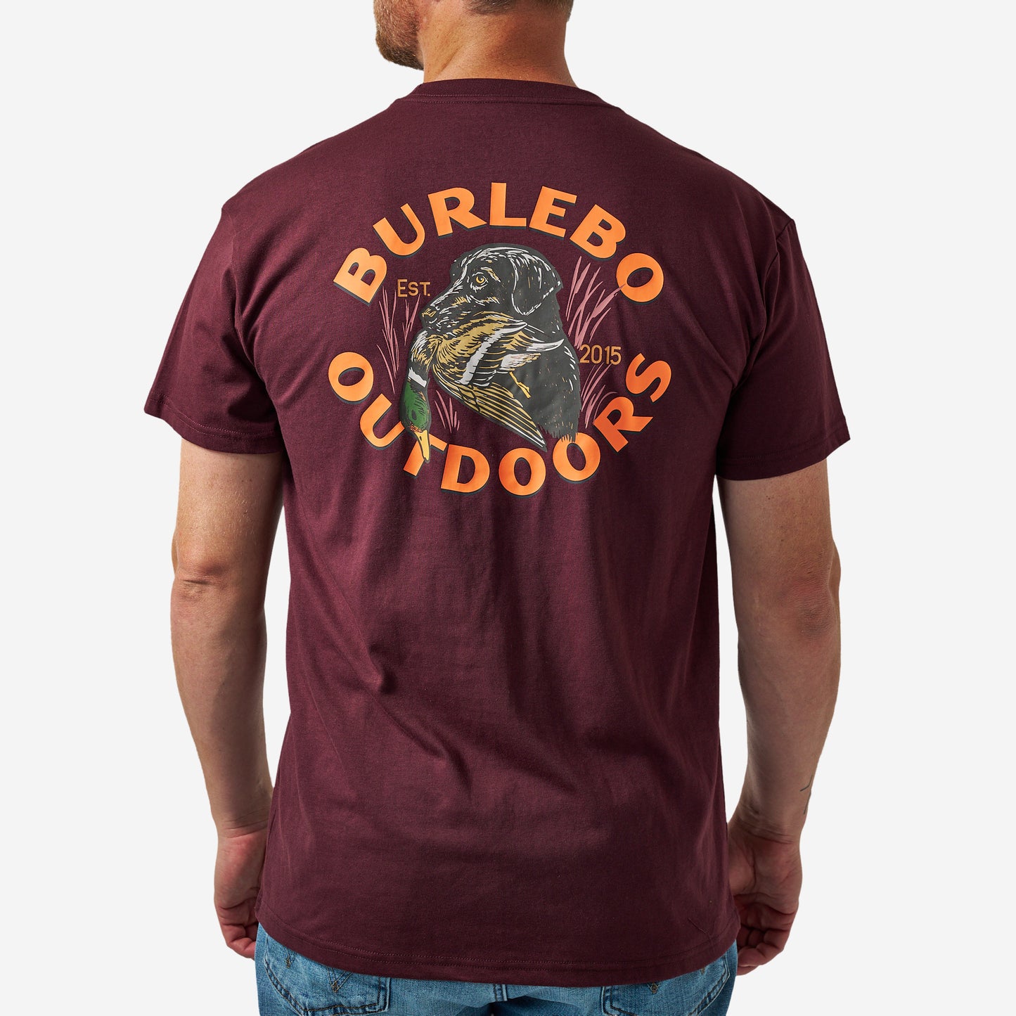 Short Sleeve Tee - Duck Down - Maroon