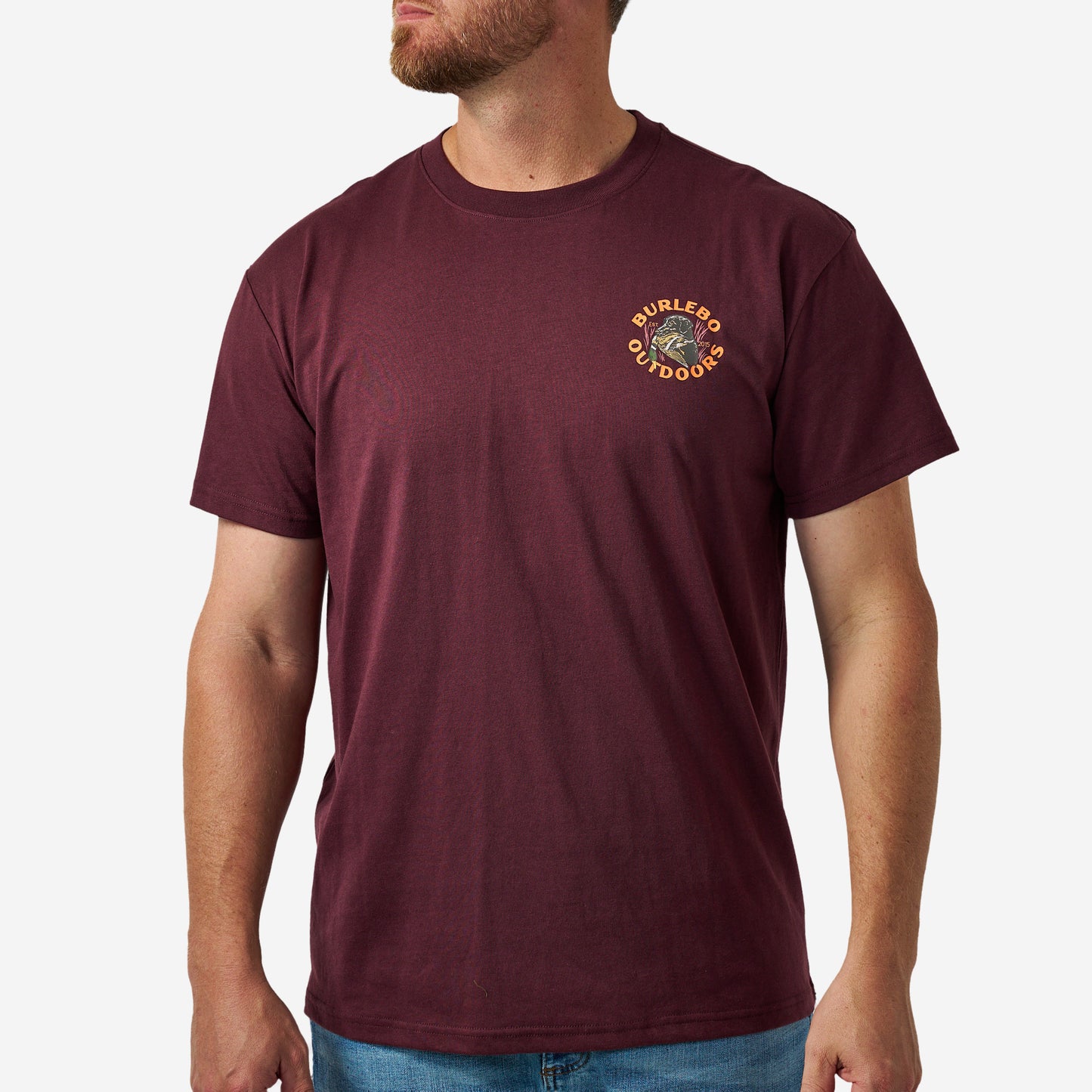 Short Sleeve Tee - Duck Down - Maroon