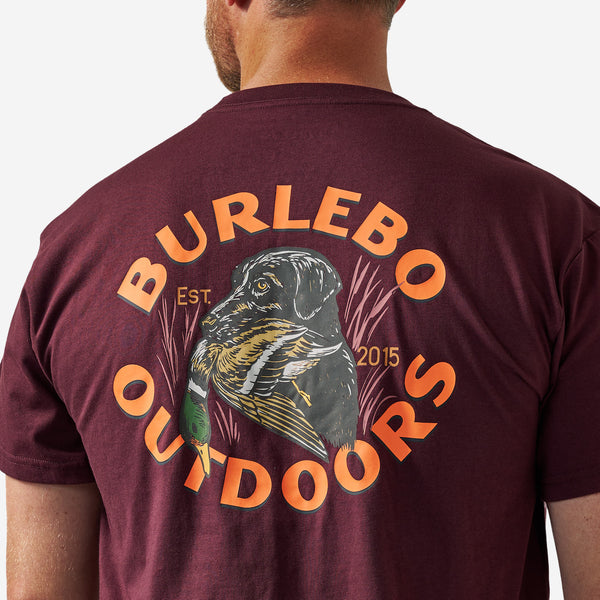 Short Sleeve Tee - Duck Down - Maroon