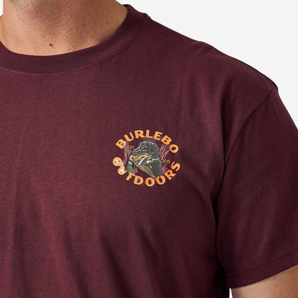 Short Sleeve Tee - Duck Down - Maroon