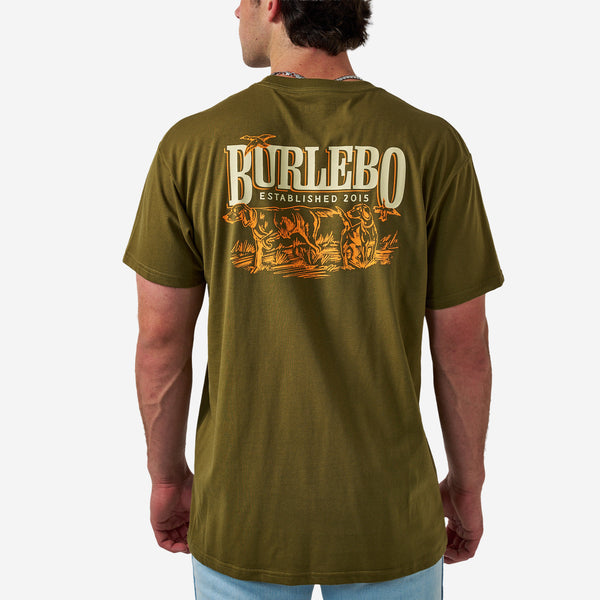 Short Sleeve Tee - Hunting Dogs - Hunter Green